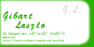 gibart laszlo business card